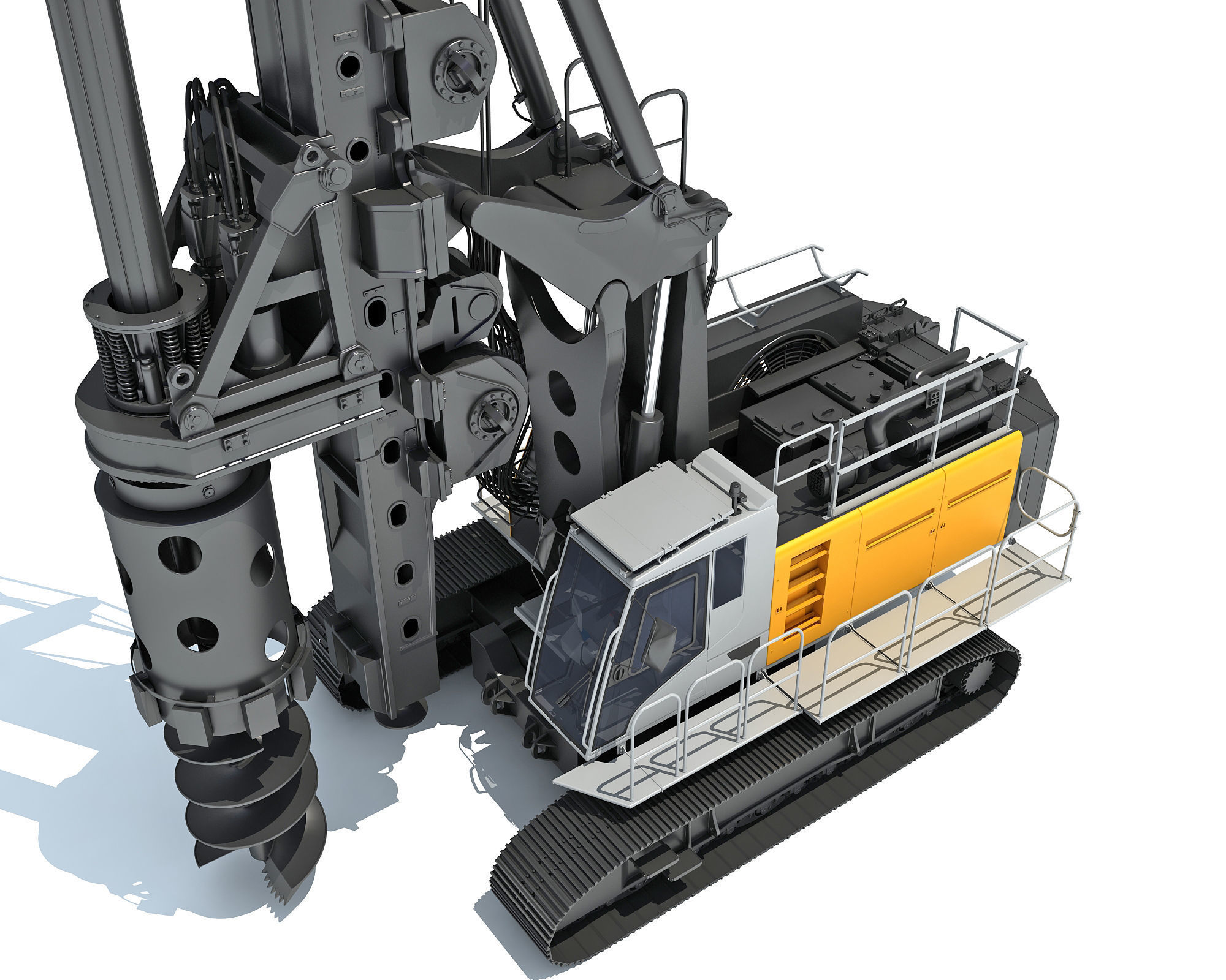 Rotary Drilling Rig 3D model_15
