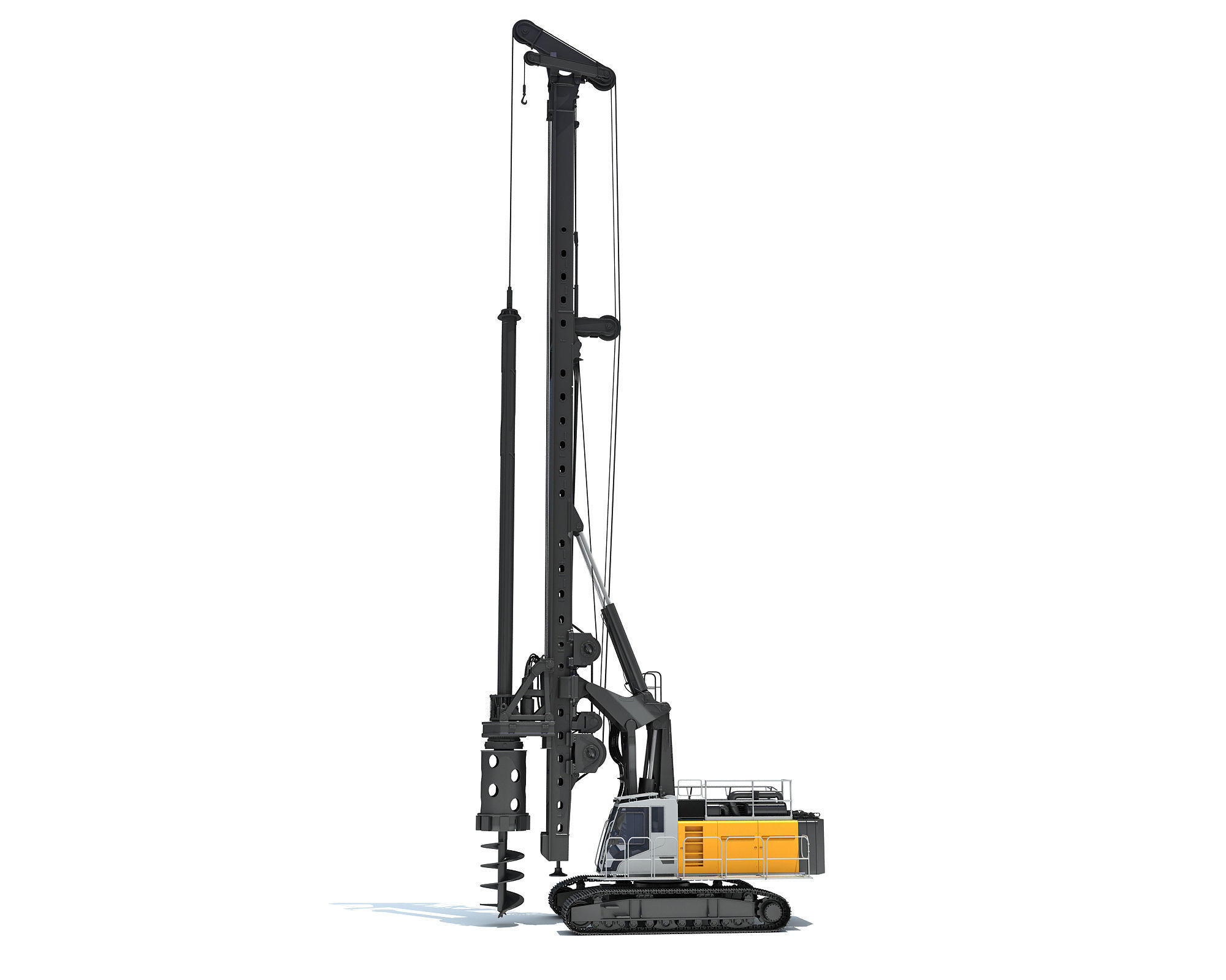 Rotary Drilling Rig 3D model_3