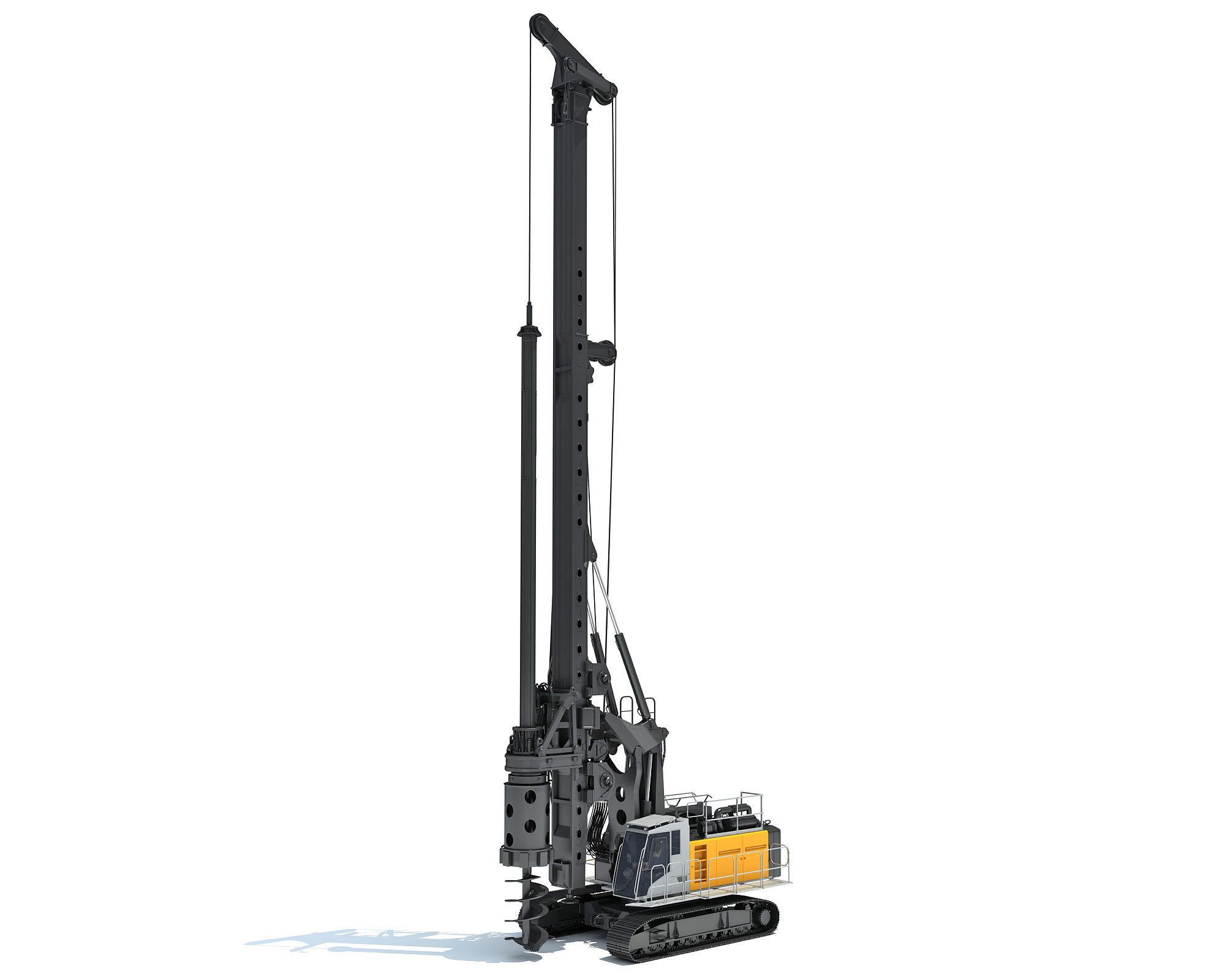 Rotary Drilling Rig 3D model_1