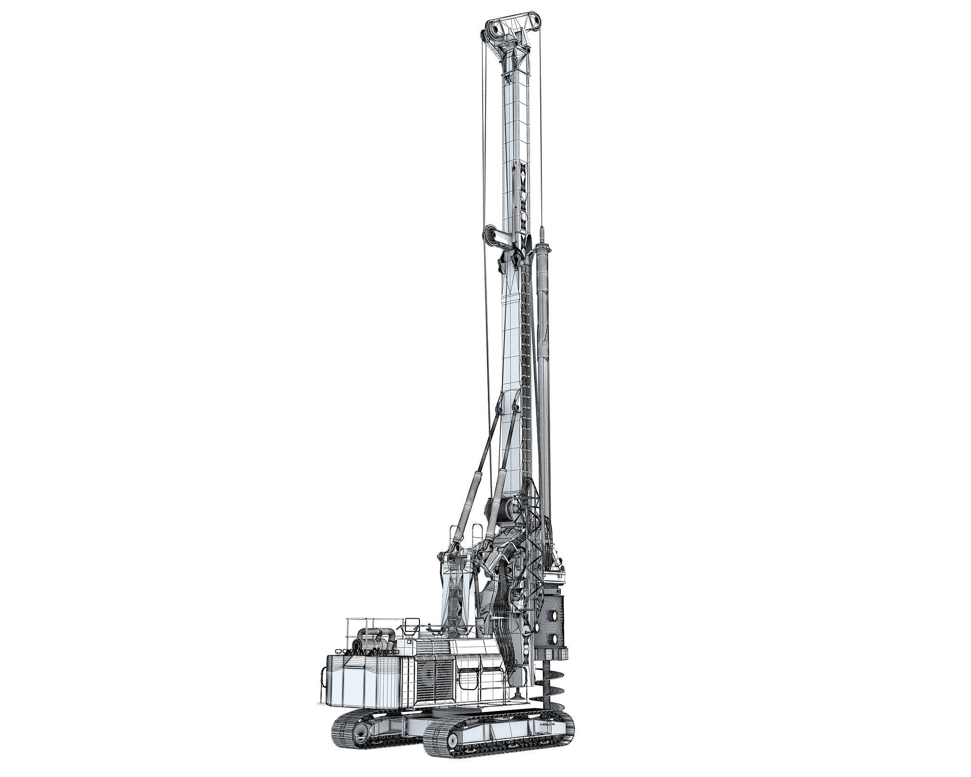 Rotary Drilling Rig 3D model_21