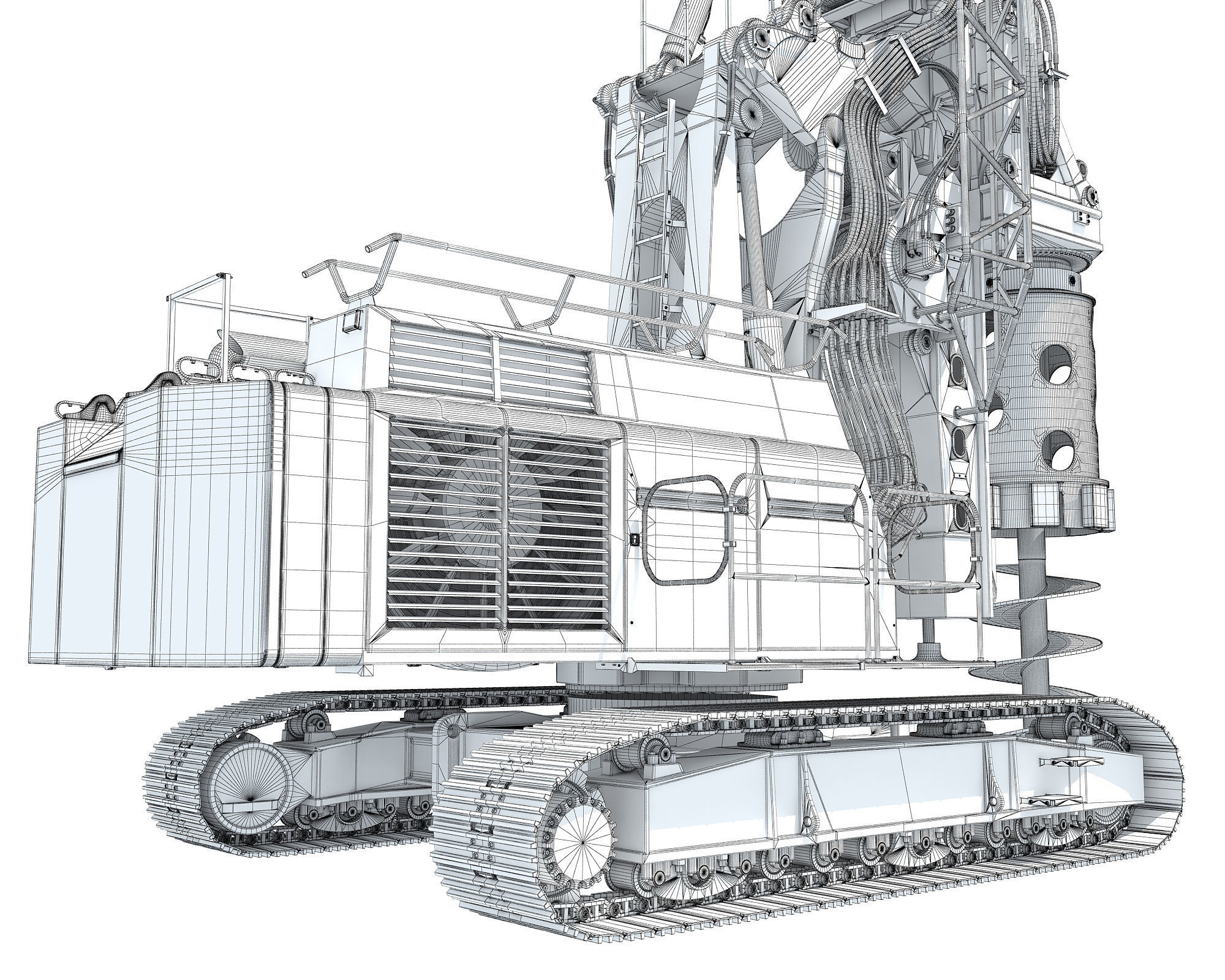 Rotary Drilling Rig 3D model_23