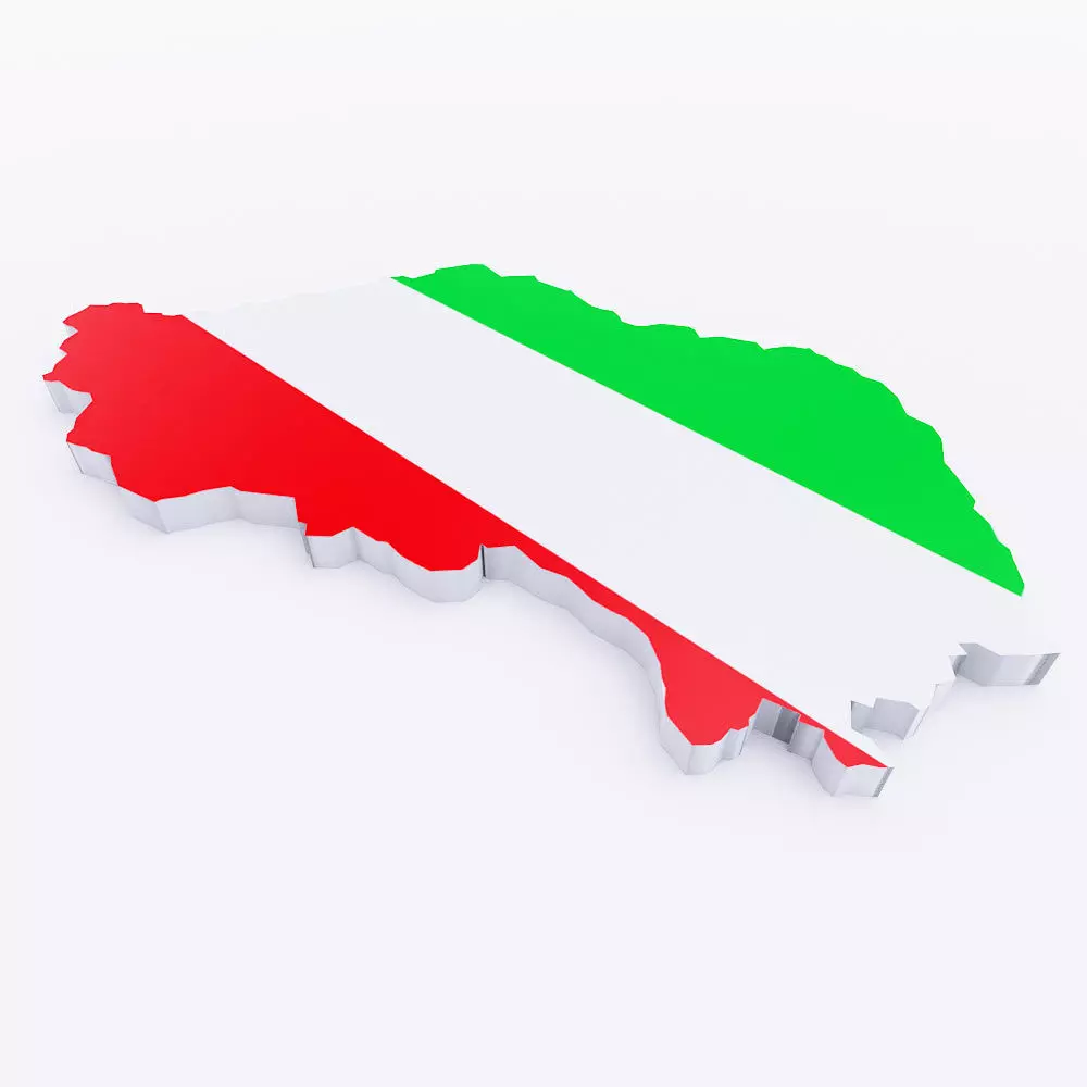 Hungary Country map 3d model Low-poly 3D model_0