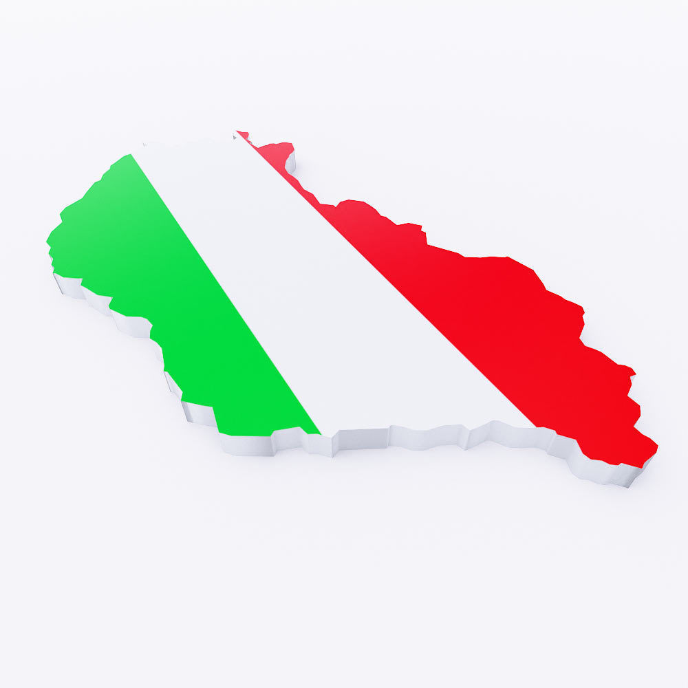 Hungary Country map 3d model Low-poly 3D model_2