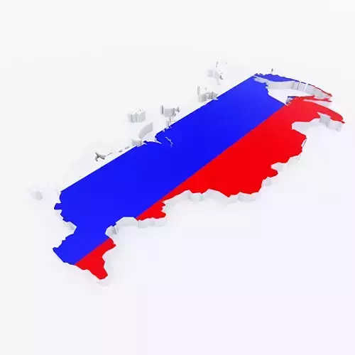 Russia map 3d model 