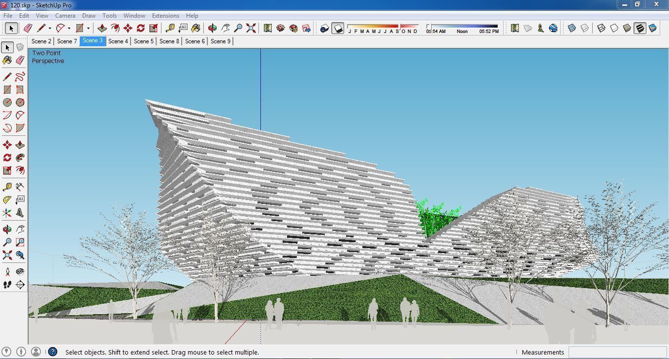 Sketchup Museum 120 3D model_2