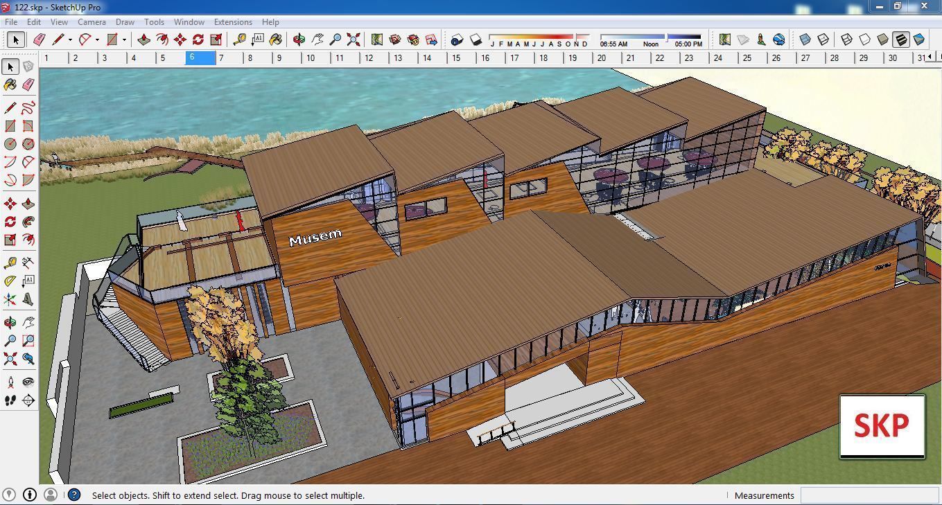 Sketchup Museum 122 3D model_1