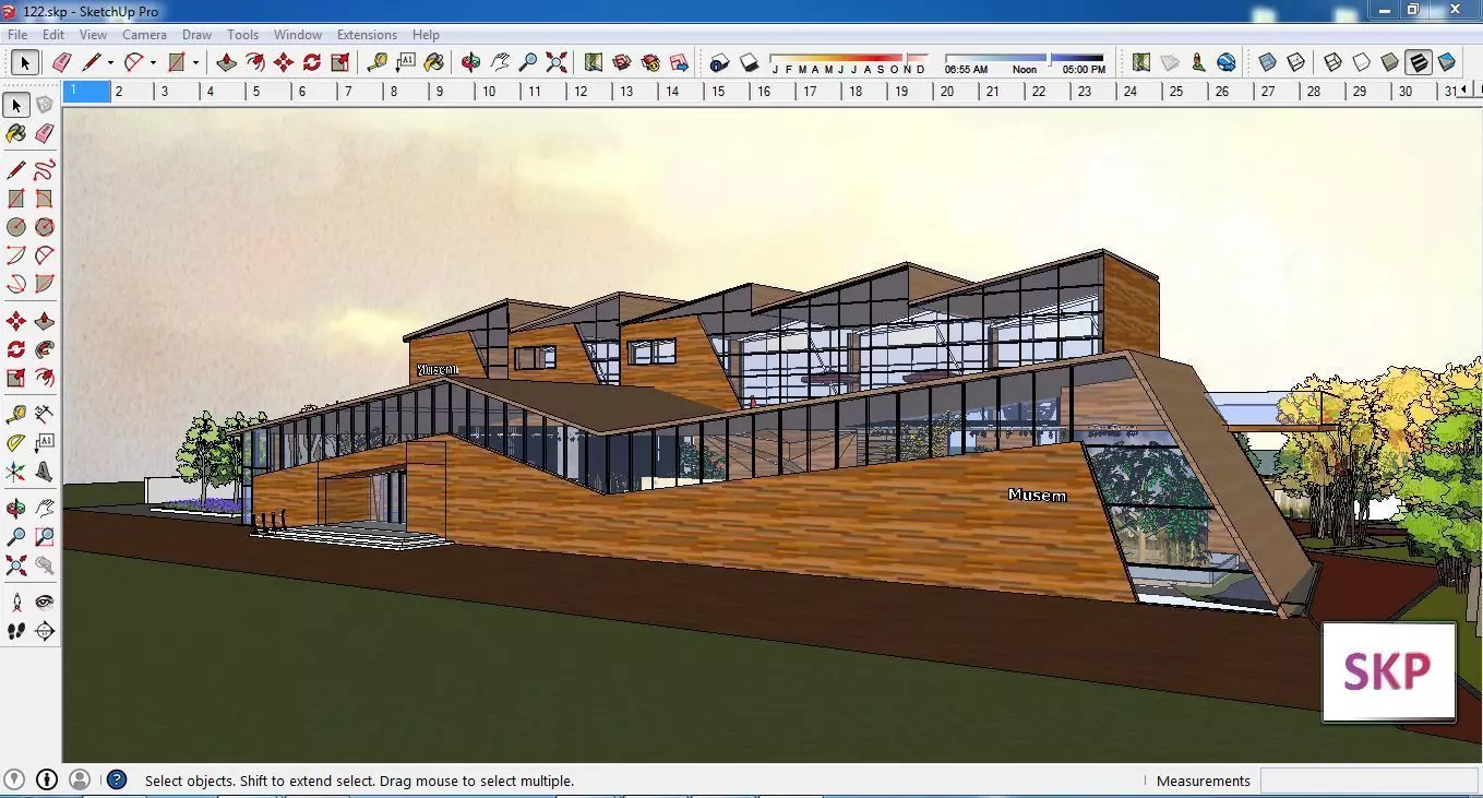 Sketchup Museum 122 3D model_0