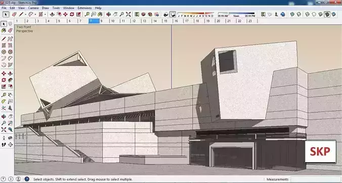 Sketchup Museum 123 3D model