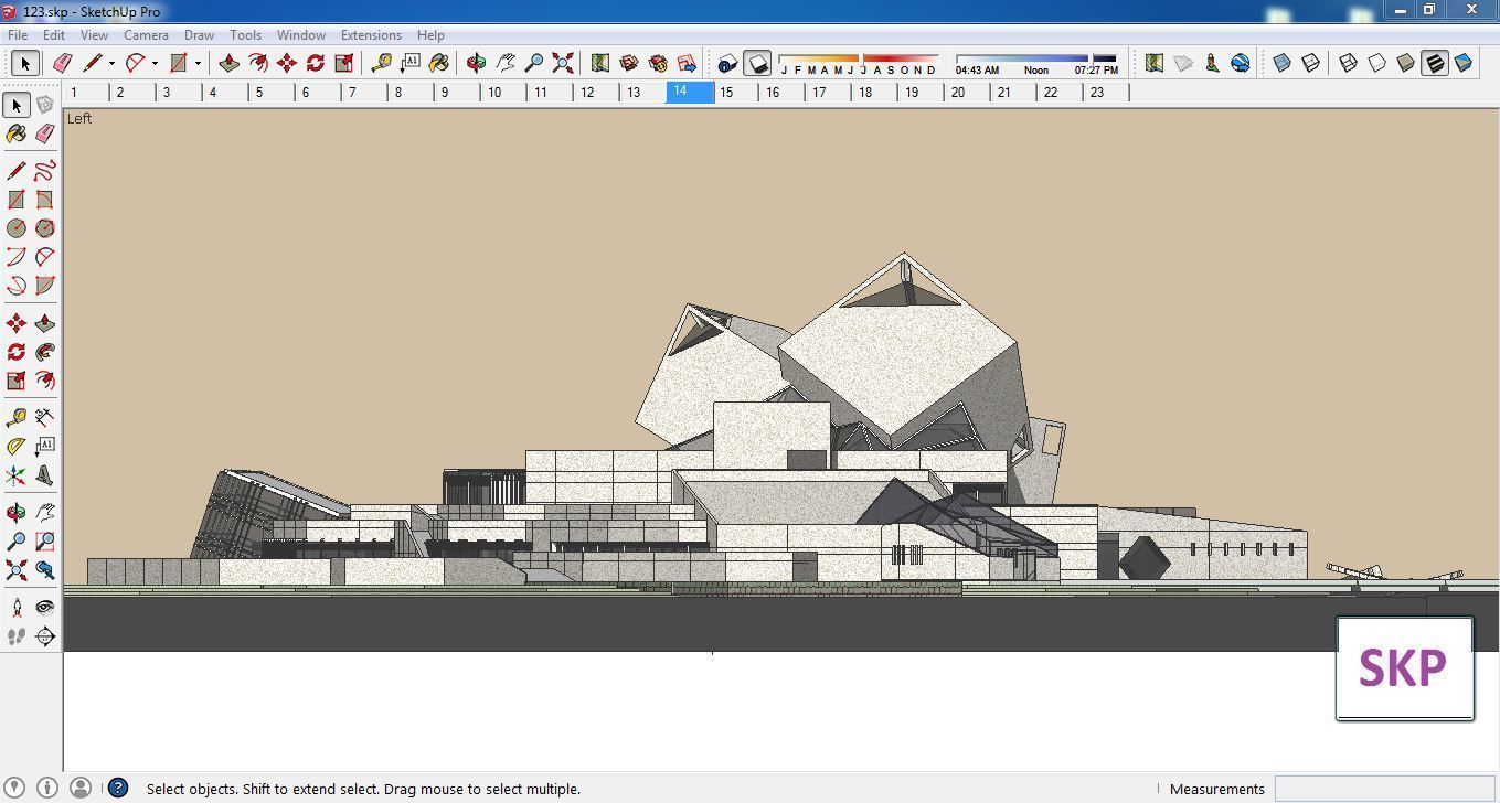 Sketchup Museum 123 3D model_5
