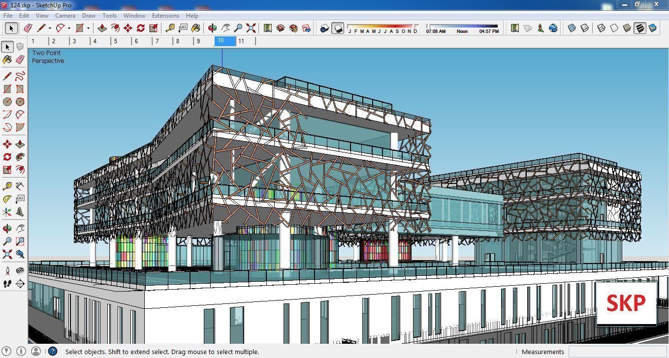 Sketchup Museum 124 3D model_2