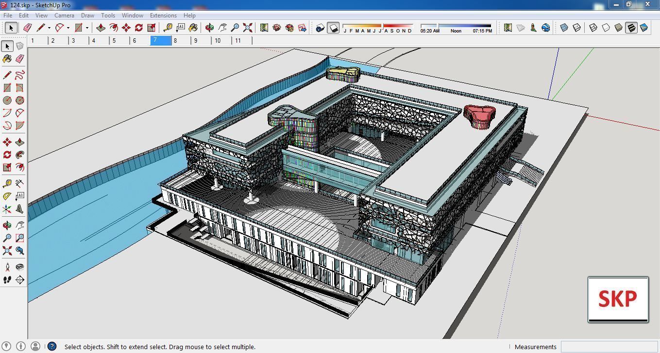 Sketchup Museum 124 3D model_1