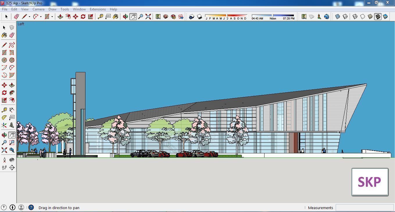 Sketchup Museum 125 3D model_3