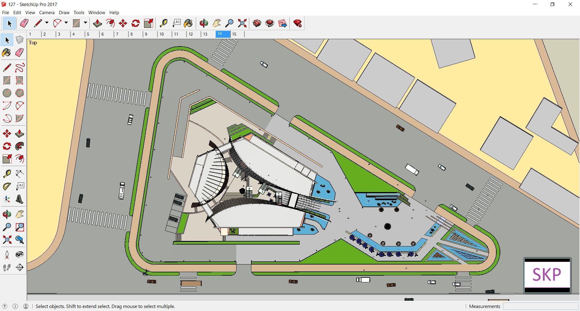 Sketchup Museum 127 3D model_3