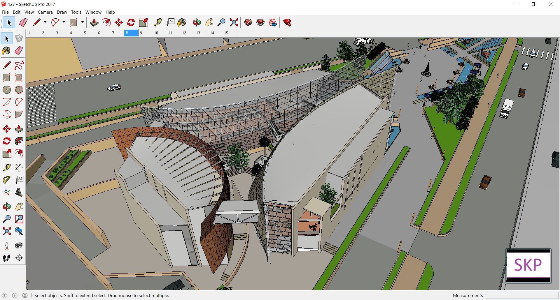 Sketchup Museum 127 3D model_2