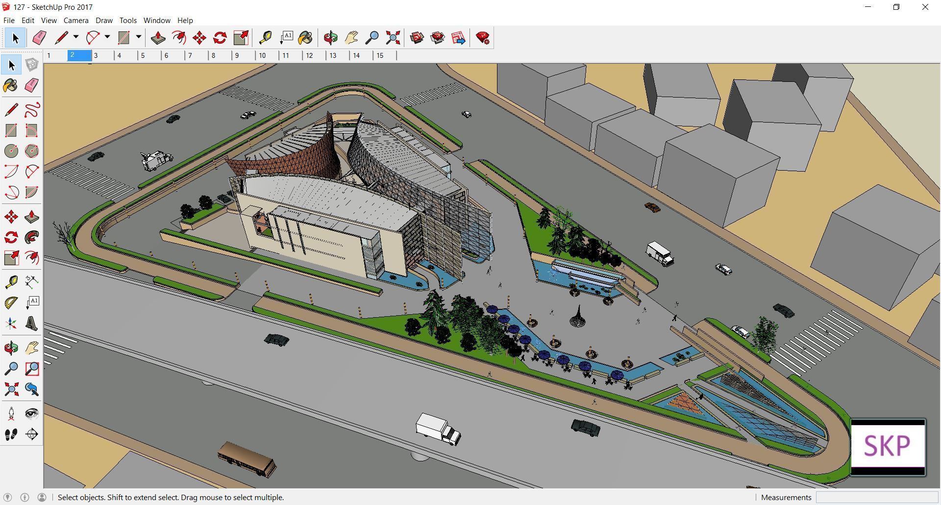 Sketchup Museum 127 3D model_1