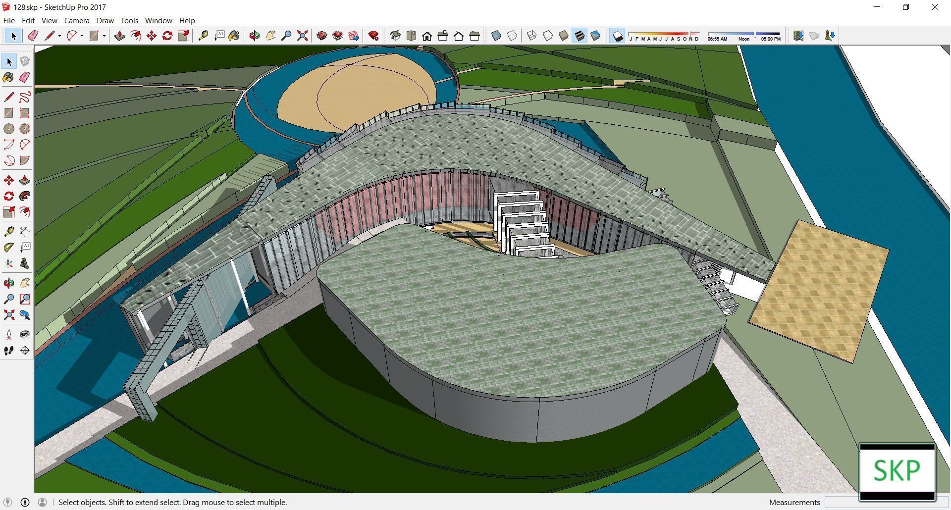 Sketchup Museum 128 3D model_1