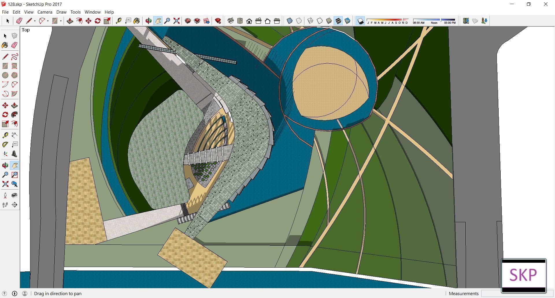 Sketchup Museum 128 3D model_2
