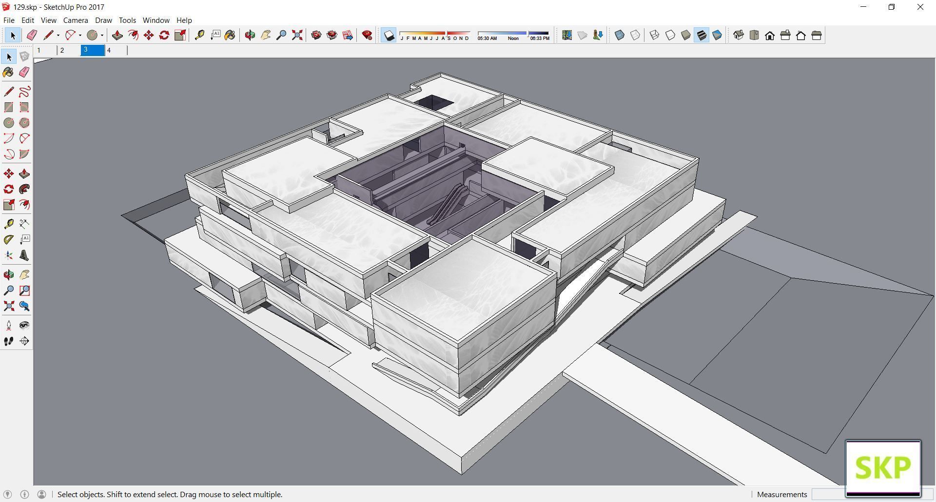 Sketchup Museum 129 3D model_1