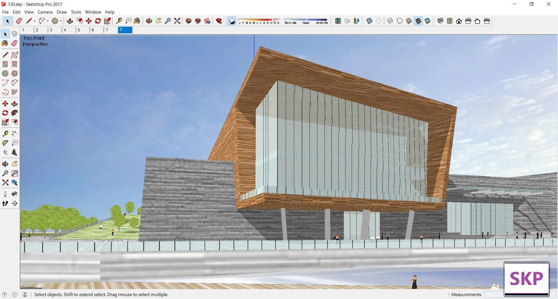 Sketchup Museum 130 3D model_3