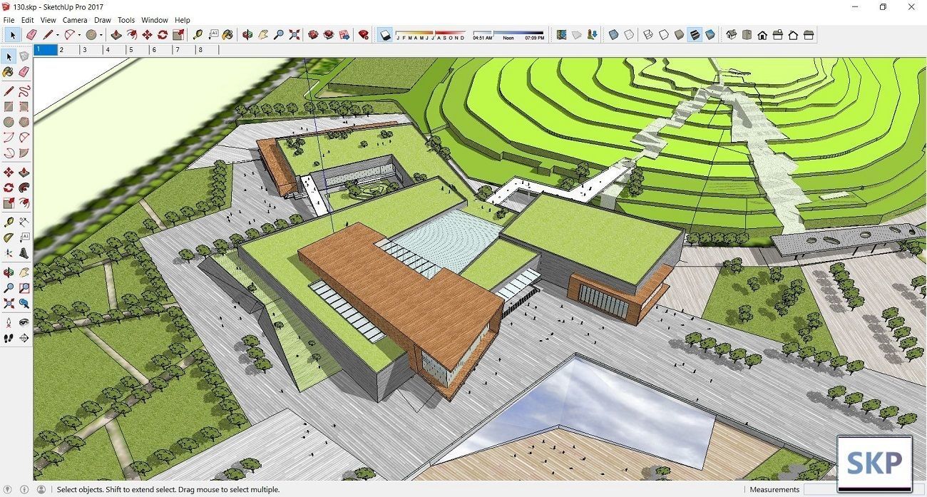 Sketchup Museum 130 3D model_1