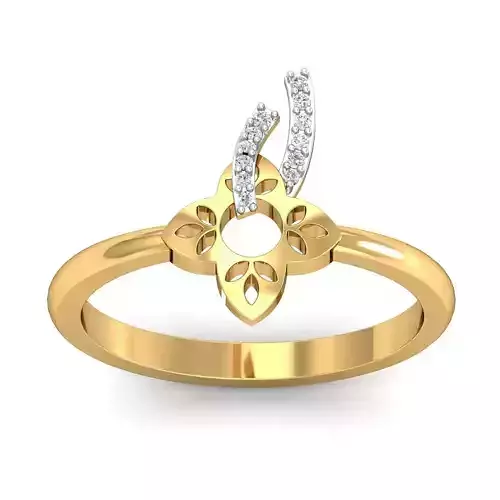 Solitaire Engagement Ring 3dm STL FBX OBJ Render Details 3D print model