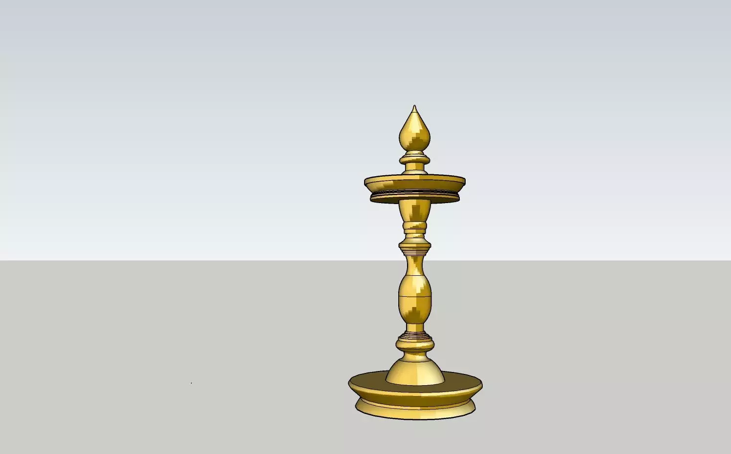 kerala lamp vilakku 3D print model_0