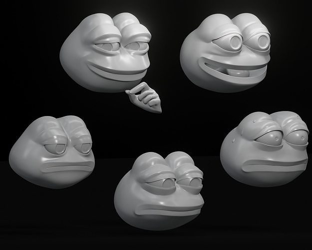 Assorted Pepe Collection - 3D printing 3D print model