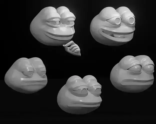 Assorted Pepe Collection - 3D printing 3D print model