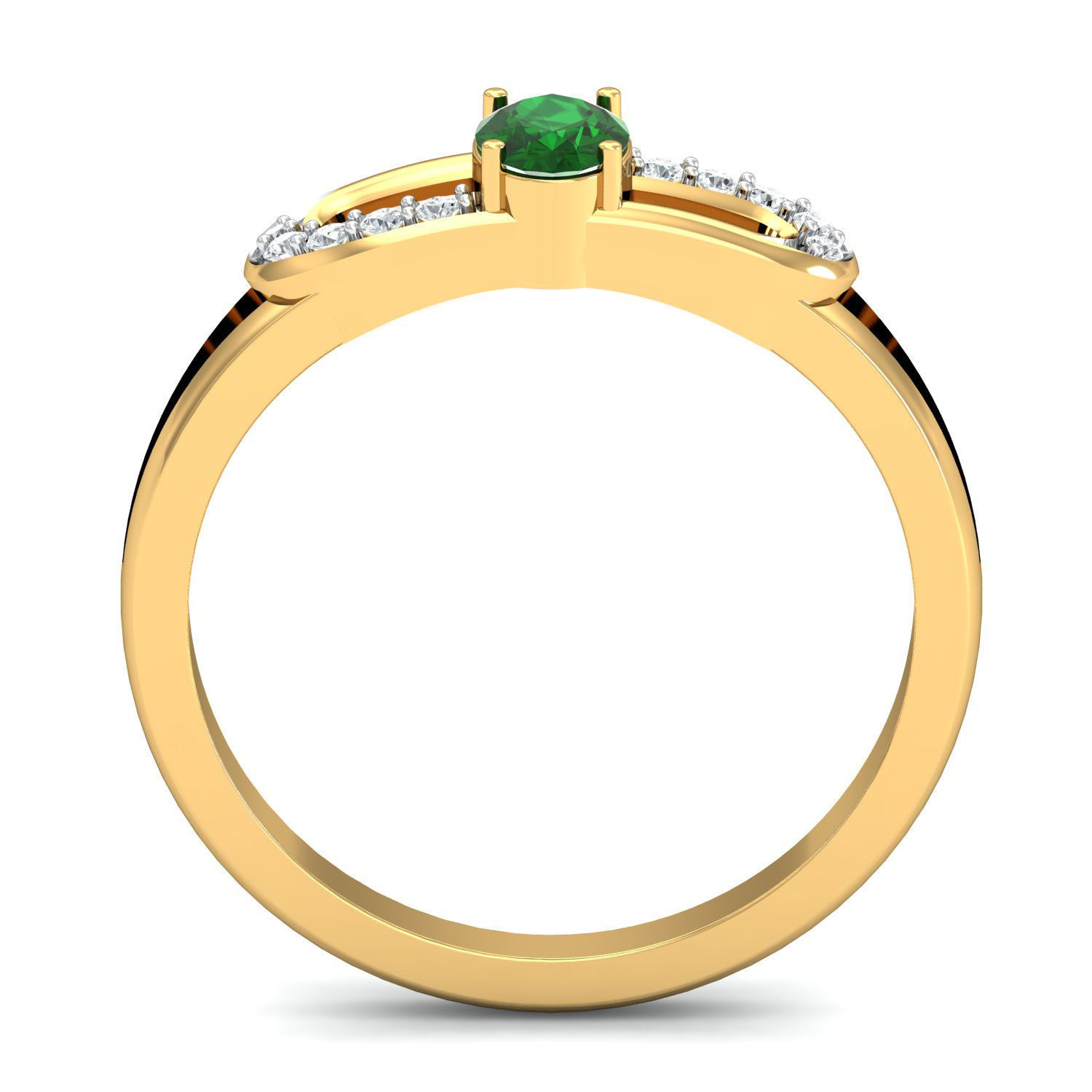 Engagement Oval Diamond Ring 3dm STL FBX OBJ Render Details 3D print model_2