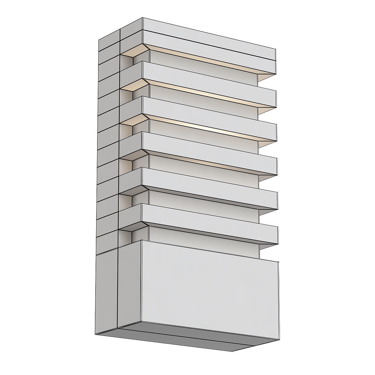 ST-Luce-Vettore-SL091-711-01-2013 outdoor wall light with finish 3D model_1