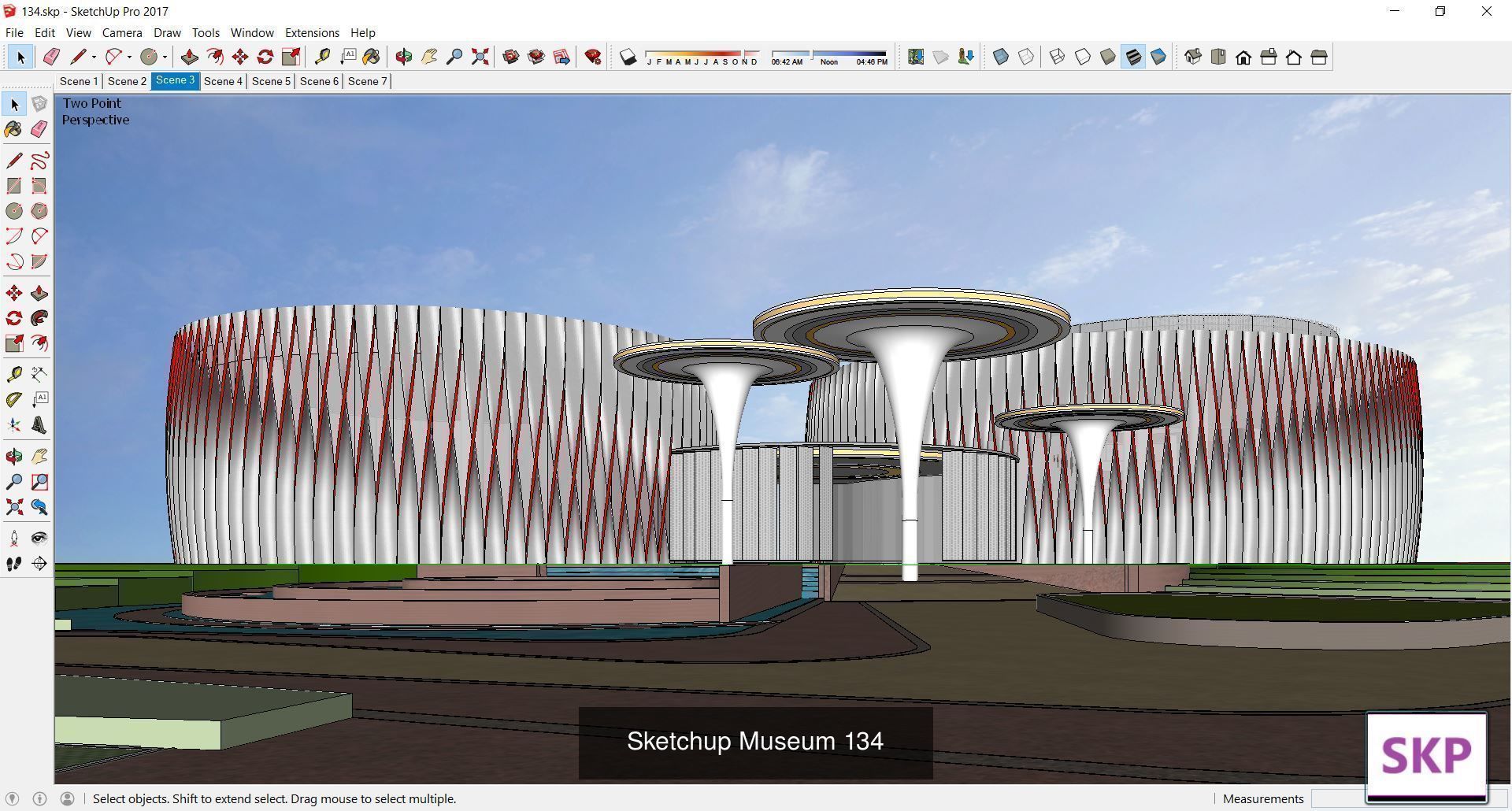 Collection 28 Sketchup Museum and cultural models _30