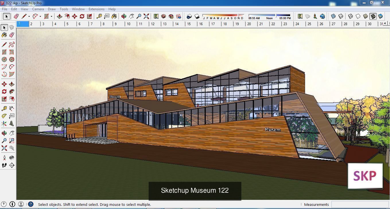 Collection 28 Sketchup Museum and cultural models _18