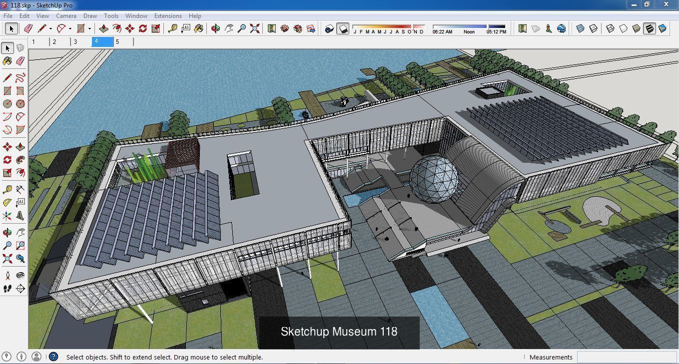 Collection 28 Sketchup Museum and cultural models _14