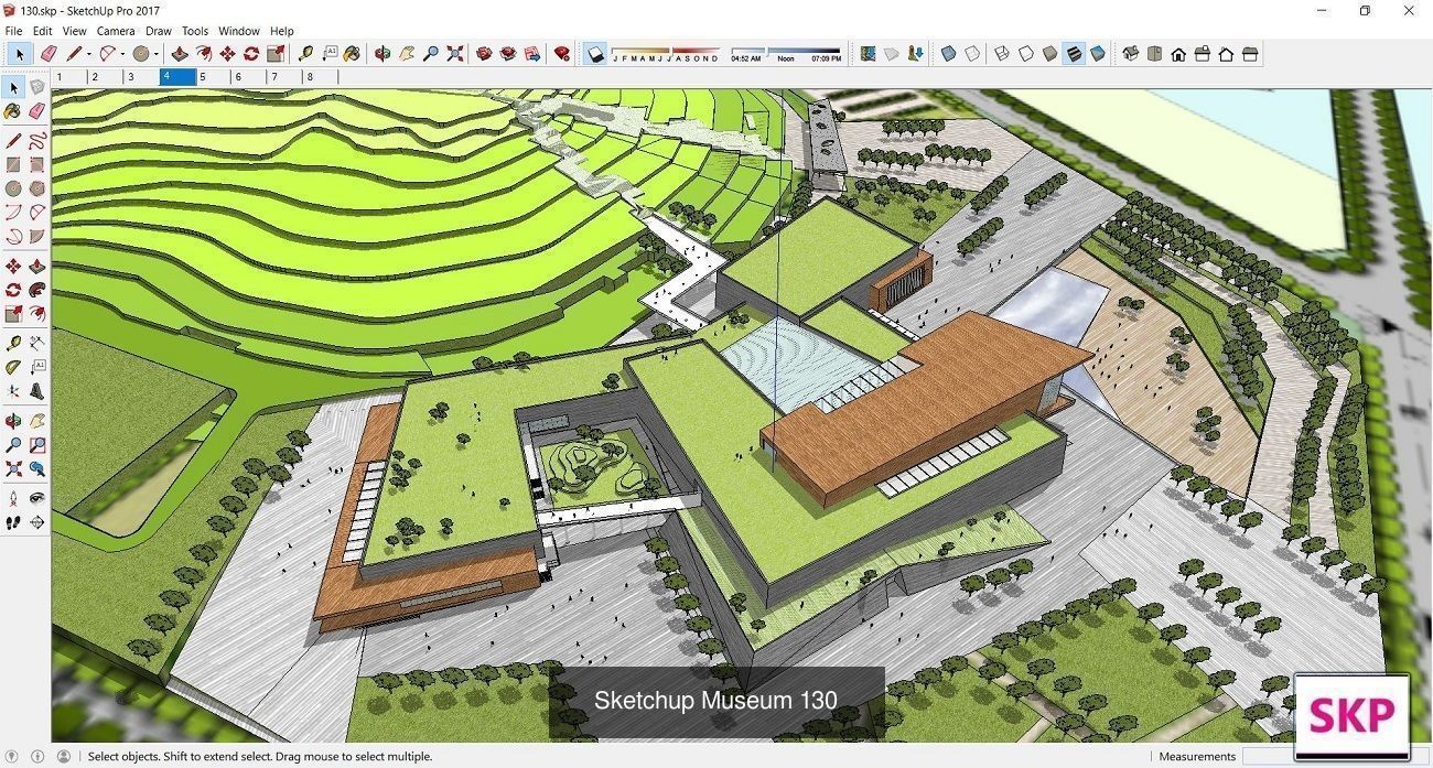 Collection 28 Sketchup Museum and cultural models _26