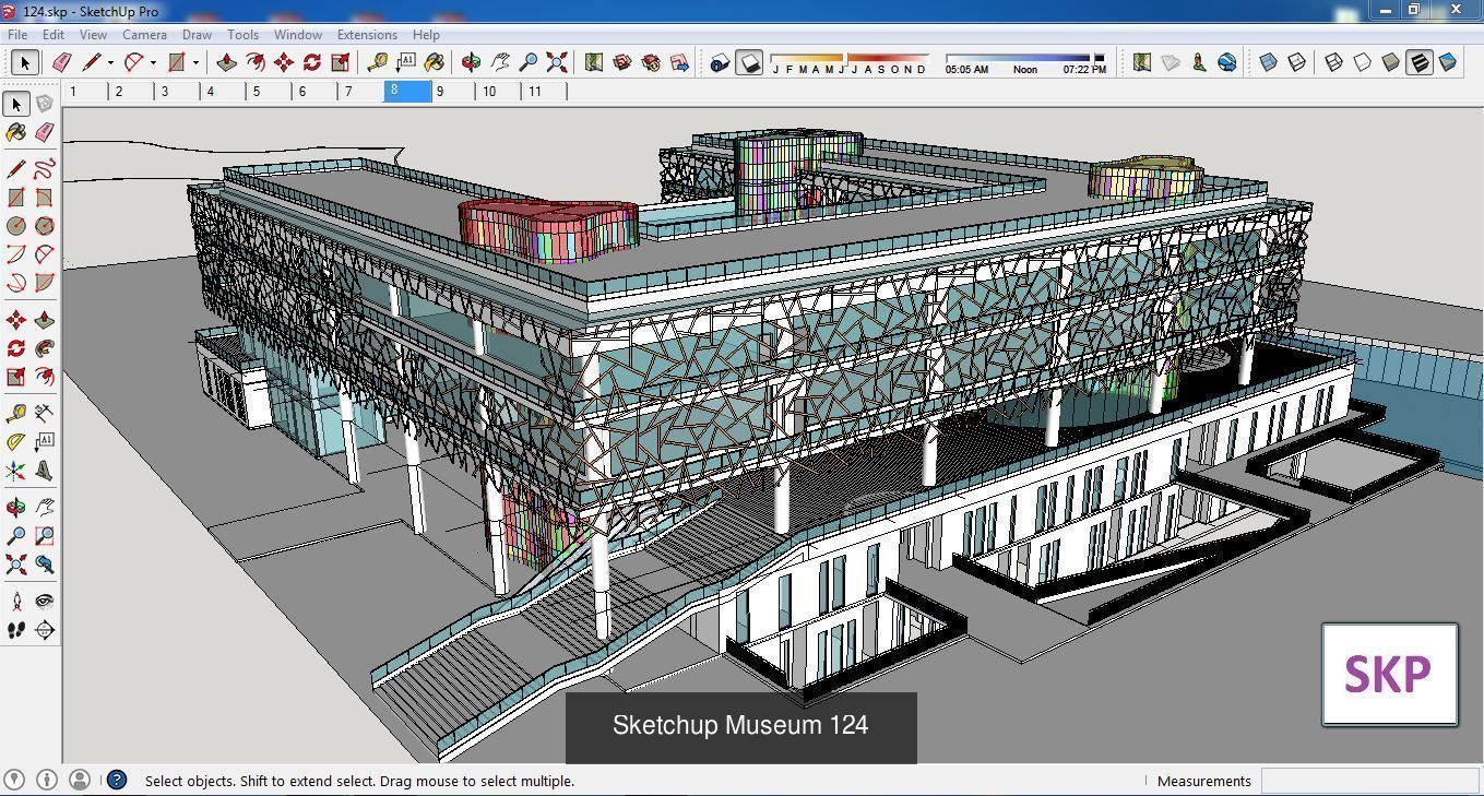 Collection 28 Sketchup Museum and cultural models _20