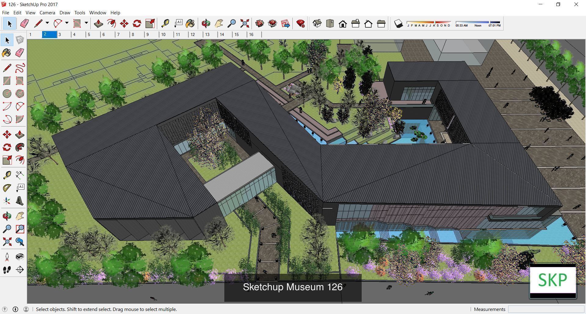 Collection 28 Sketchup Museum and cultural models _22