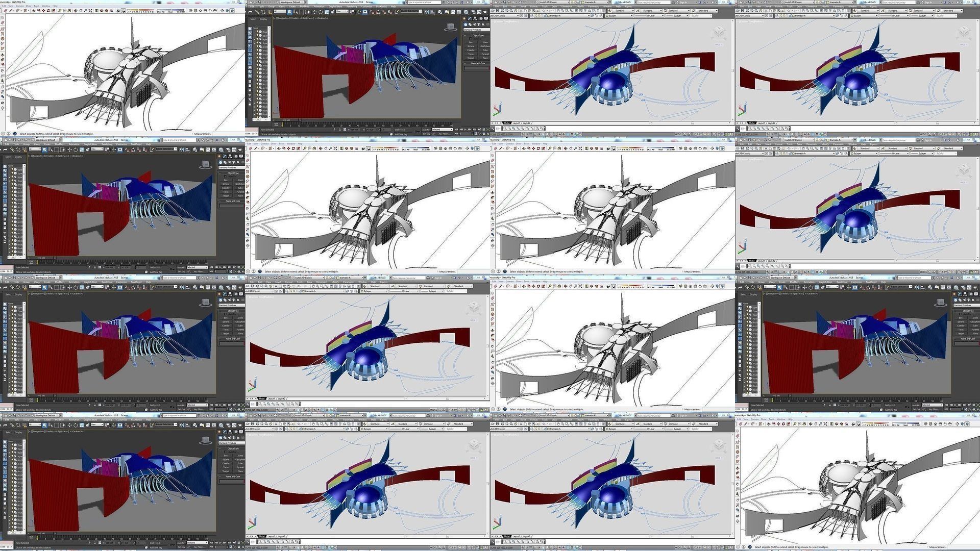 Collection 28 Sketchup Museum and cultural models _5