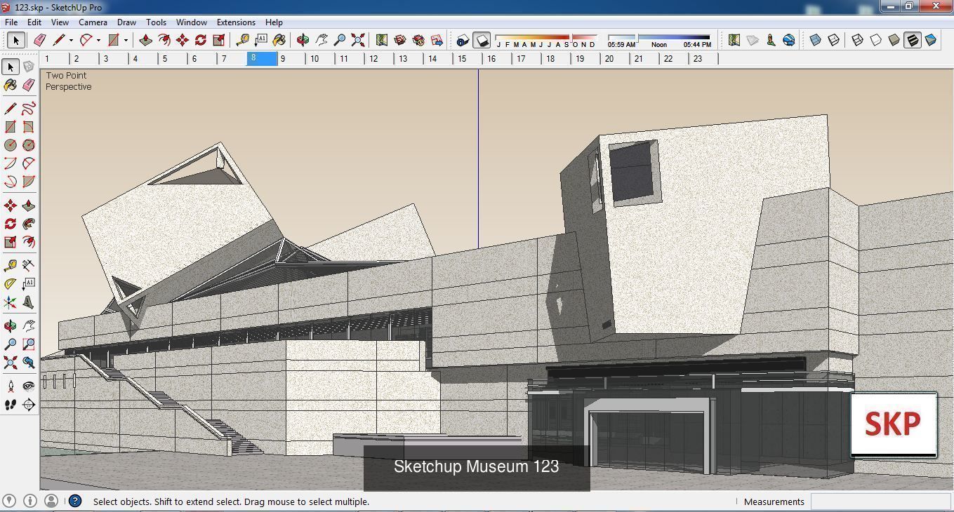 Collection 28 Sketchup Museum and cultural models _19