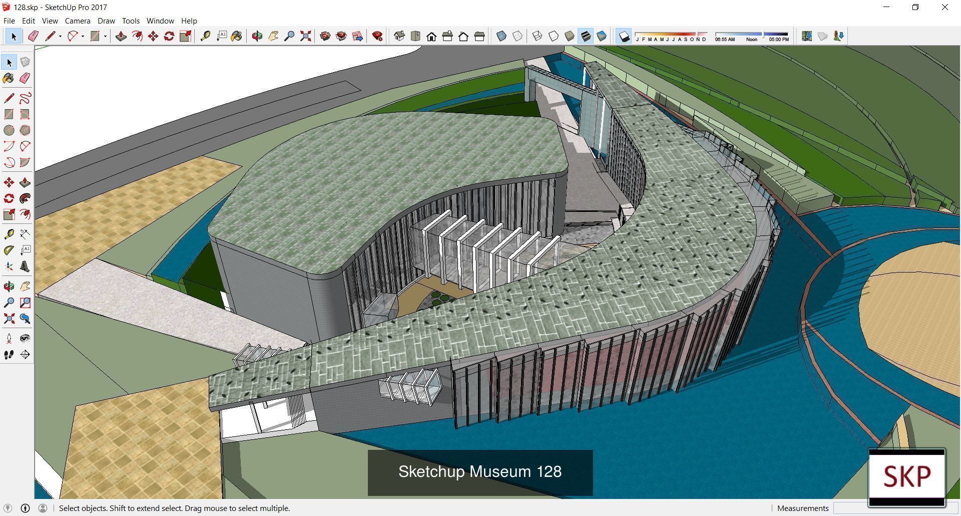 Collection 28 Sketchup Museum and cultural models _24