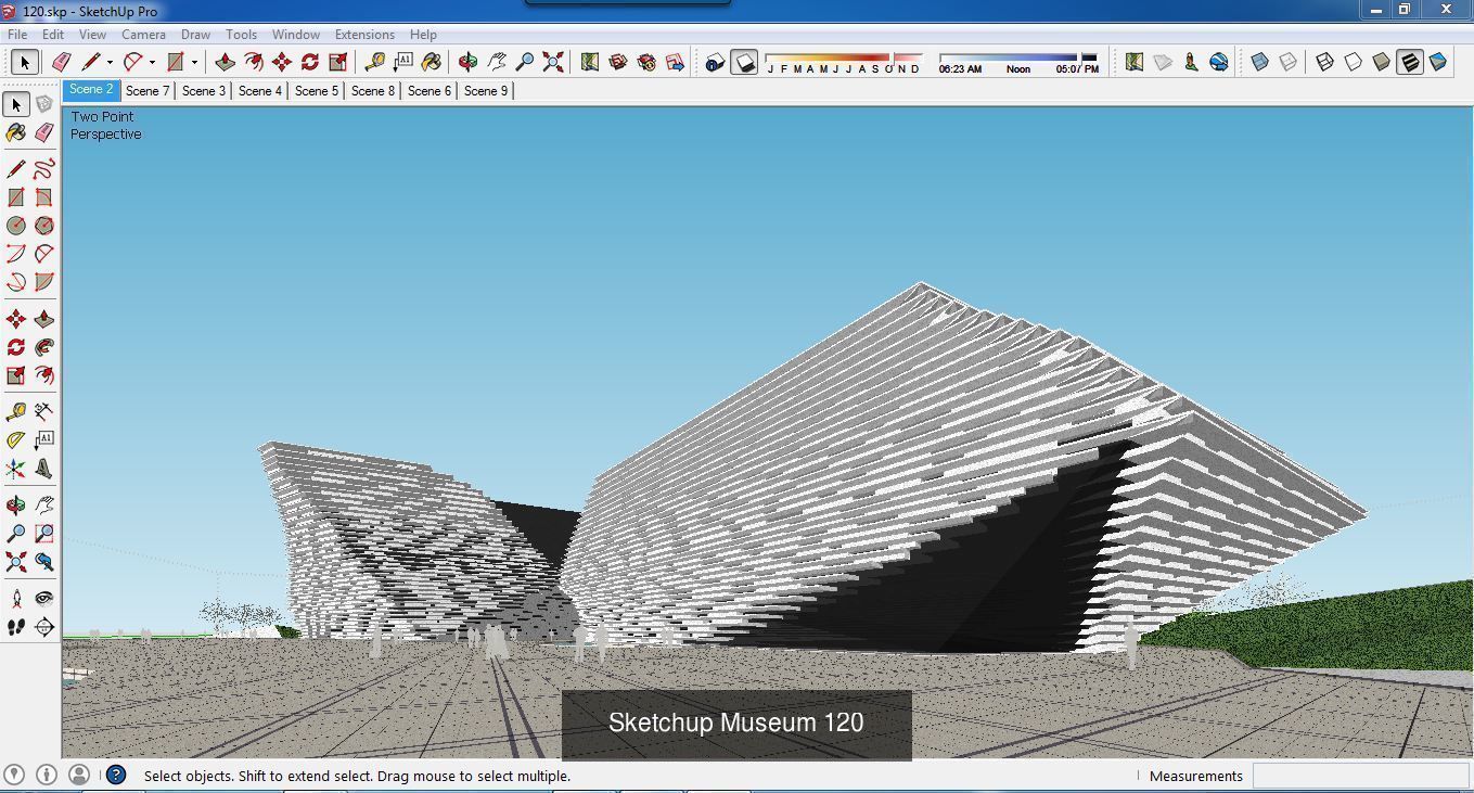 Collection 28 Sketchup Museum and cultural models _16