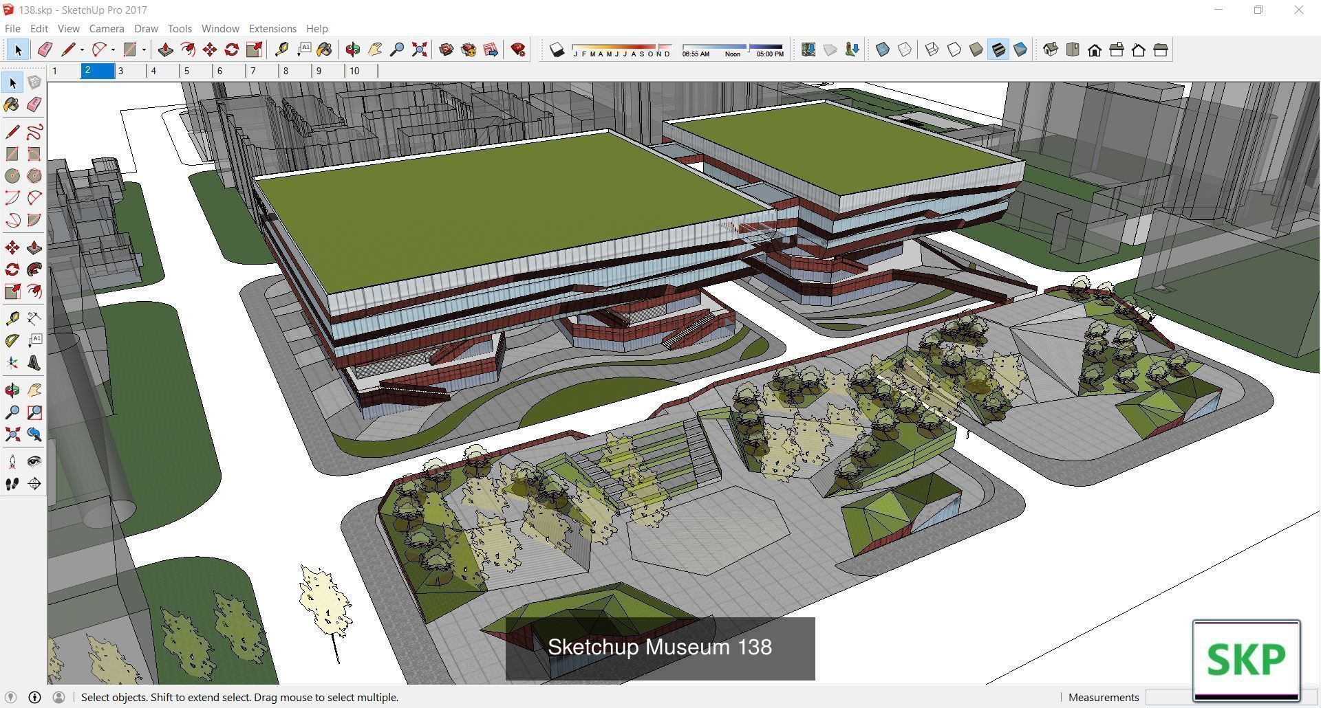 Collection 28 Sketchup Museum and cultural models _34