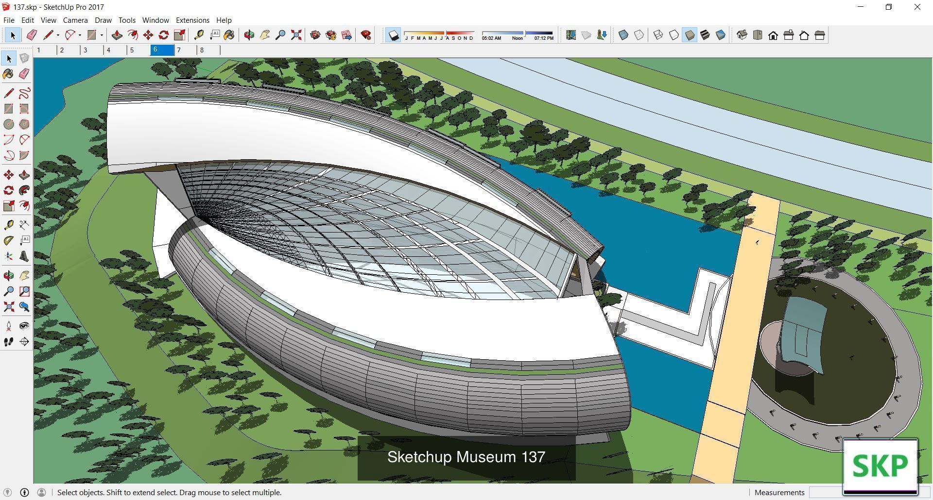 Collection 28 Sketchup Museum and cultural models _33