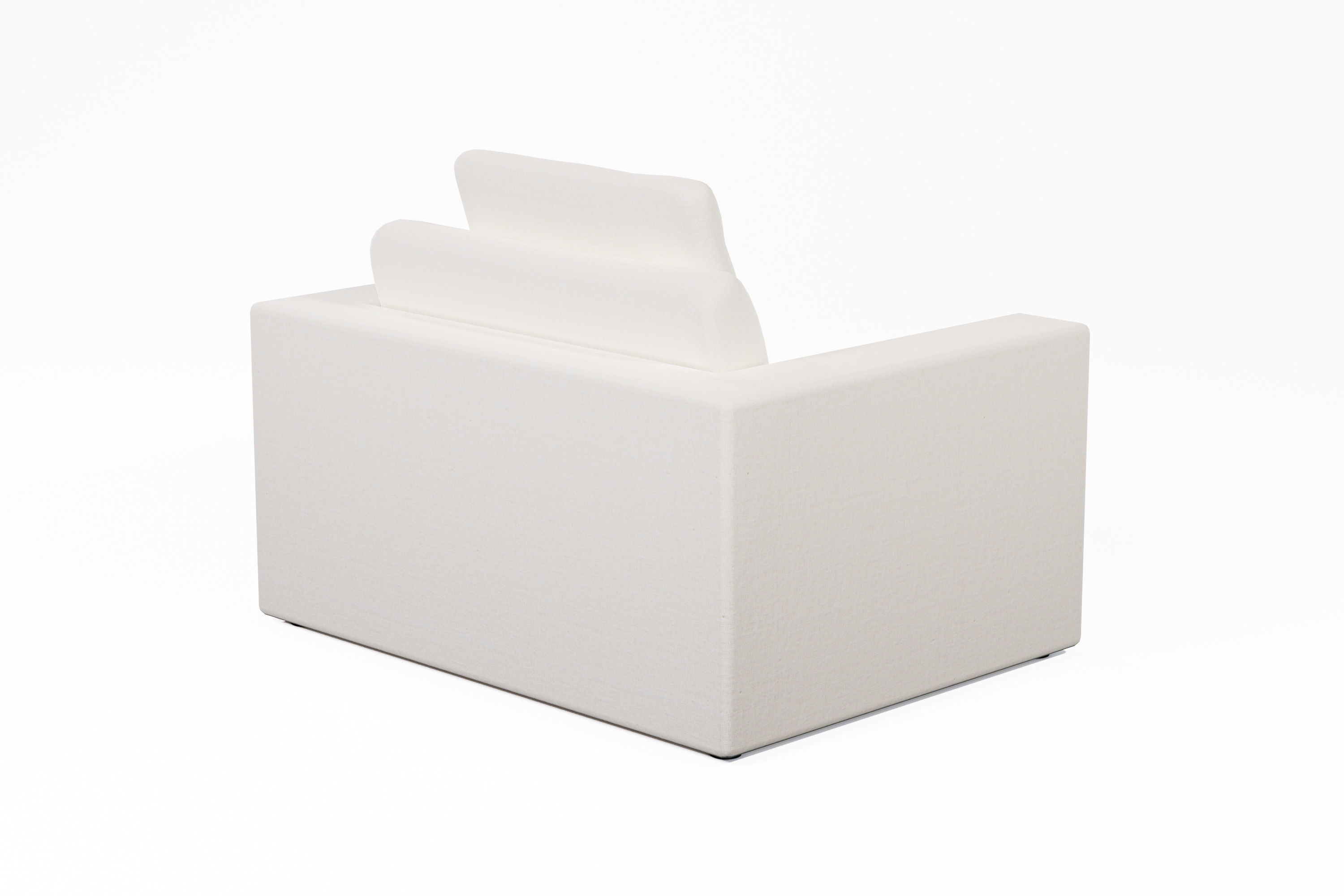 Armchair cube chair Low-poly 3D model_7