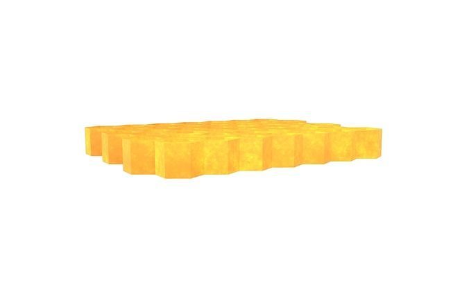 Honeycomb v1 001 Low-poly 3D model 2