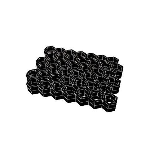 Honeycomb v1 001 Low-poly 3D model 7