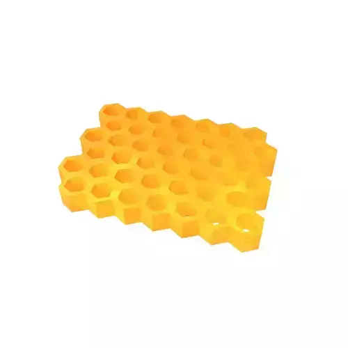 Honeycomb v1 001 Low-poly 3D model