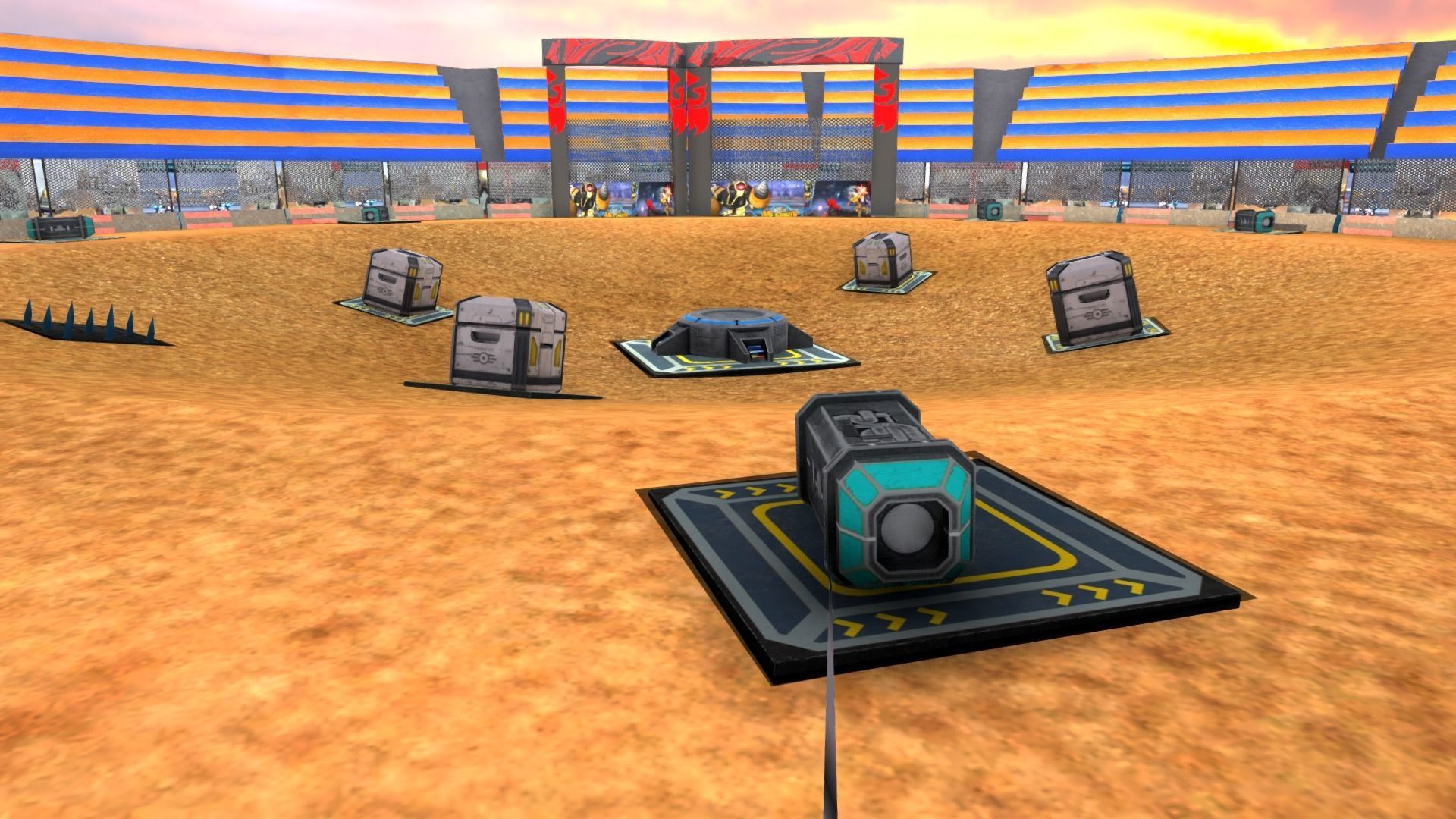 3D model Pack OF Fighting Arena Realistic and Tonic Low-poly 3D model_4