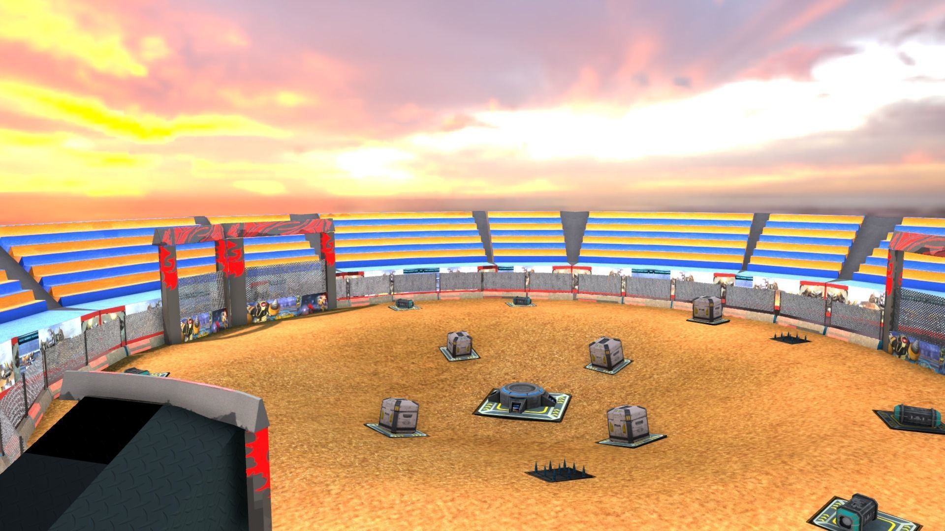 3D model Pack OF Fighting Arena Realistic and Tonic Low-poly 3D model_5