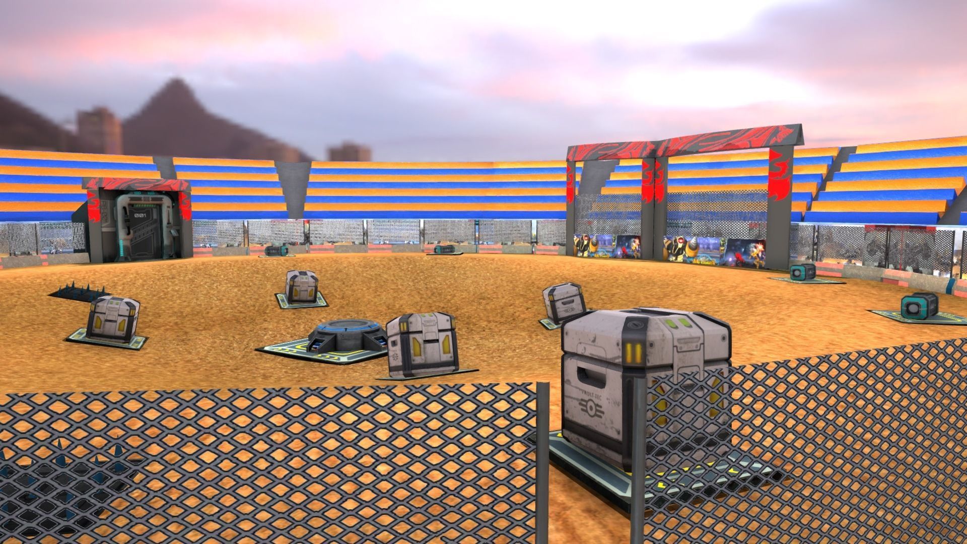 3D model Pack OF Fighting Arena Realistic and Tonic Low-poly 3D model_8