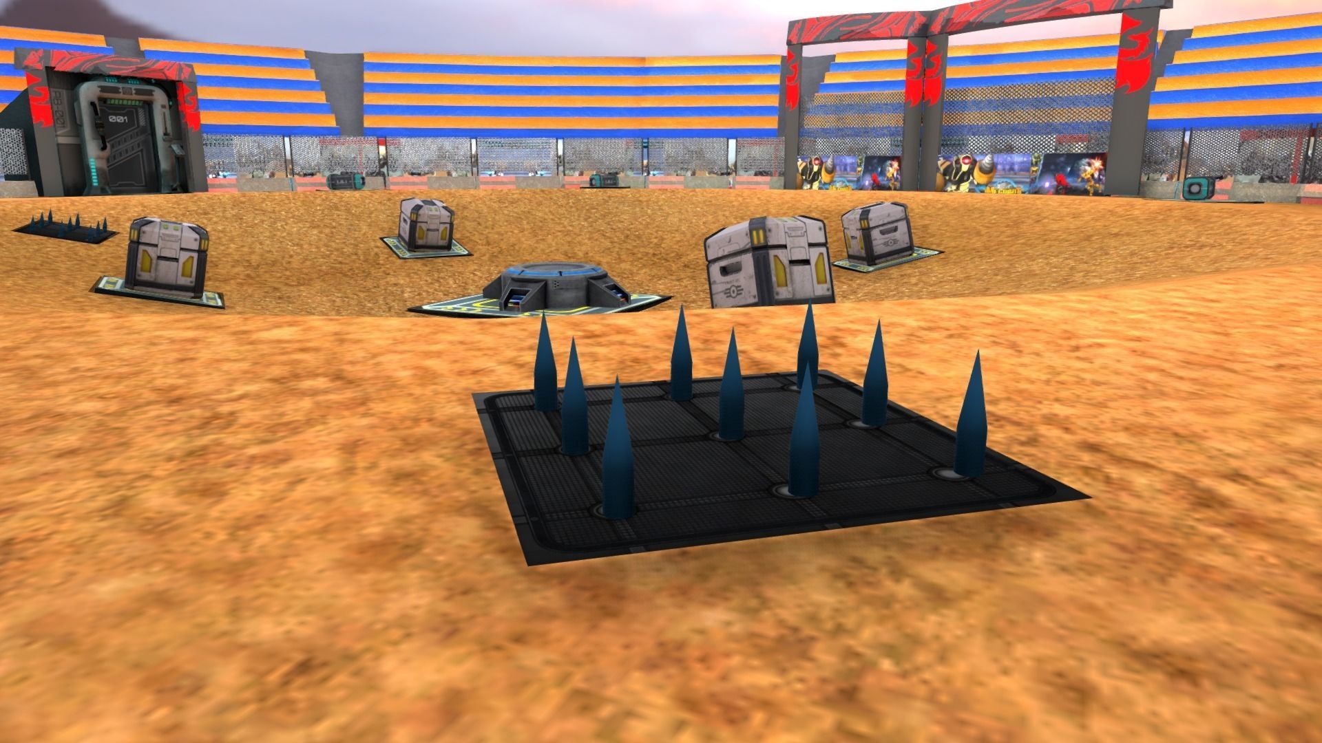 3D model Pack OF Fighting Arena Realistic and Tonic Low-poly 3D model_7